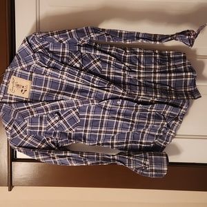 Mens blue flannel